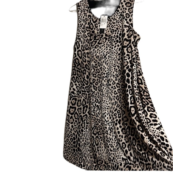 PREMISE Leopard Dress, Multi Colors, Size Medium - Picture 3 of 4
